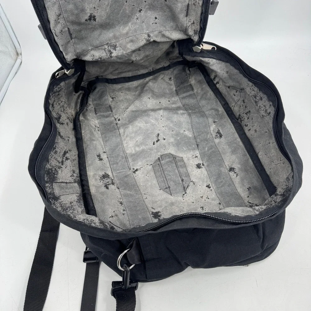 Vintage 70's The North Face Black Canvas‎ Duffel Bag Travel Made in USA